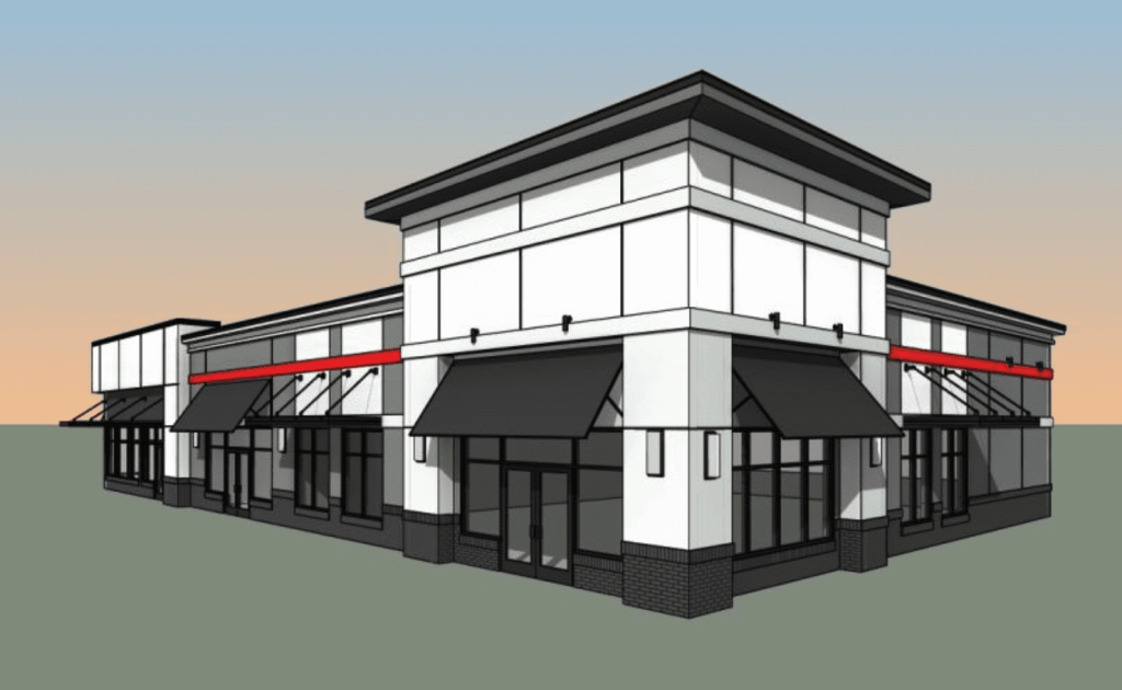 Building a 6,500 square foot retail project for RealOp Investments